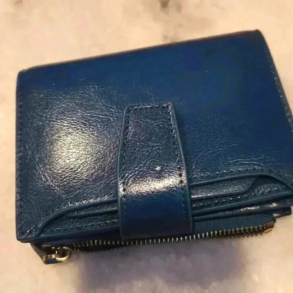 Women Leather Wallet RFID Blocking Small Bifold Zipper Pocket Wallet Car… - Picture 3 of 16